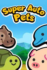 poster of cartoon animals that says super auto pets