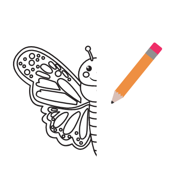 Symmetry art butterfly