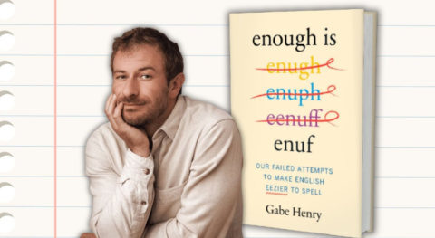 Gabe Henry with his book Enough is enough