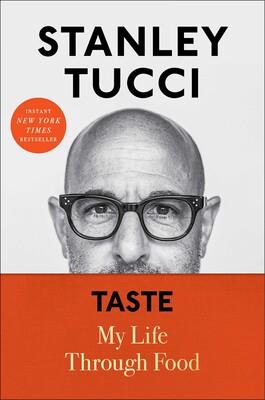 Book cover of Stanley Tucci's book Taste. 