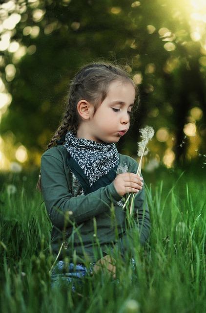 child playing outside