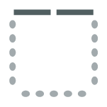 chairs arranged around the parameter of the room. 